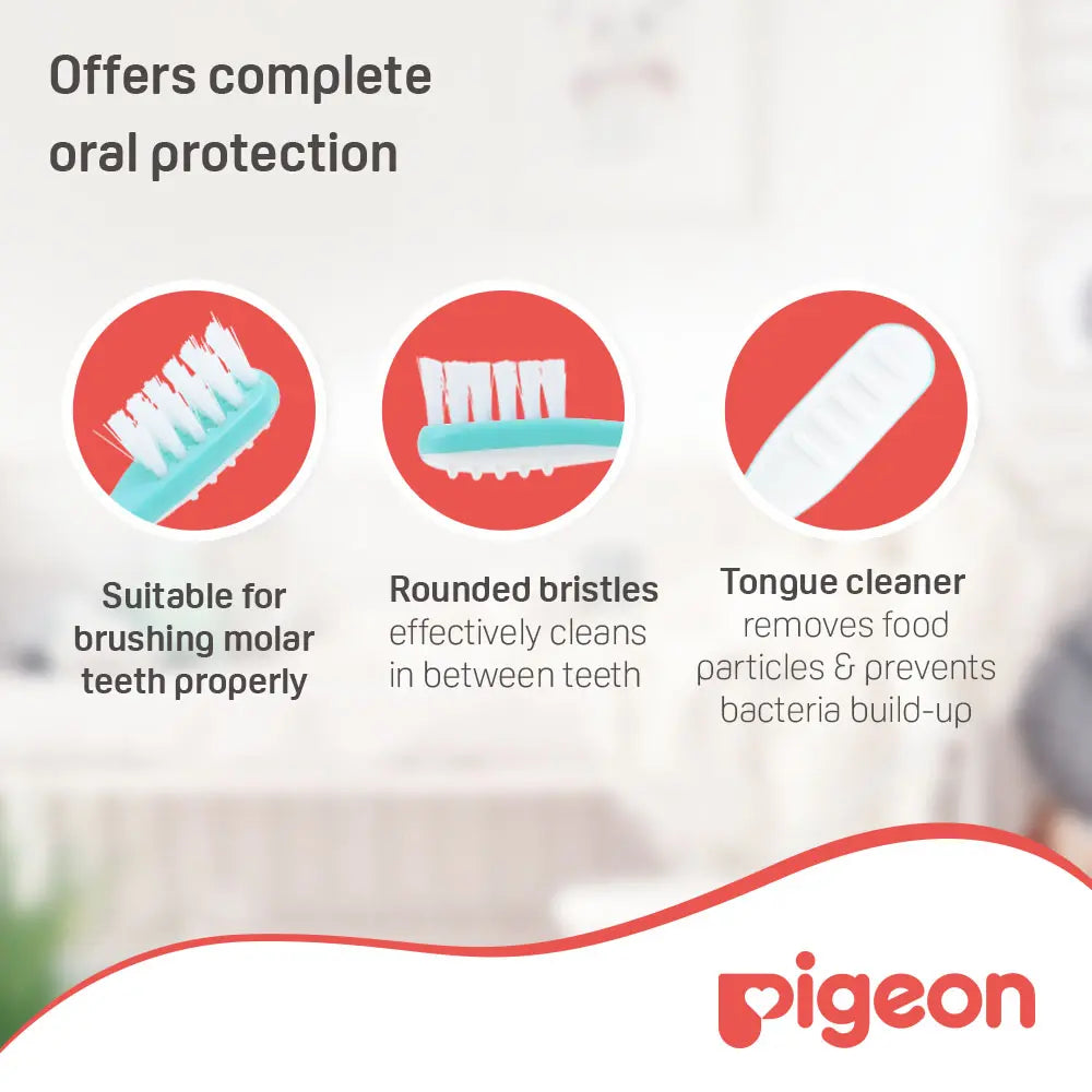 Pigeon Baby Training Toothbrush Lesson 3 - Green