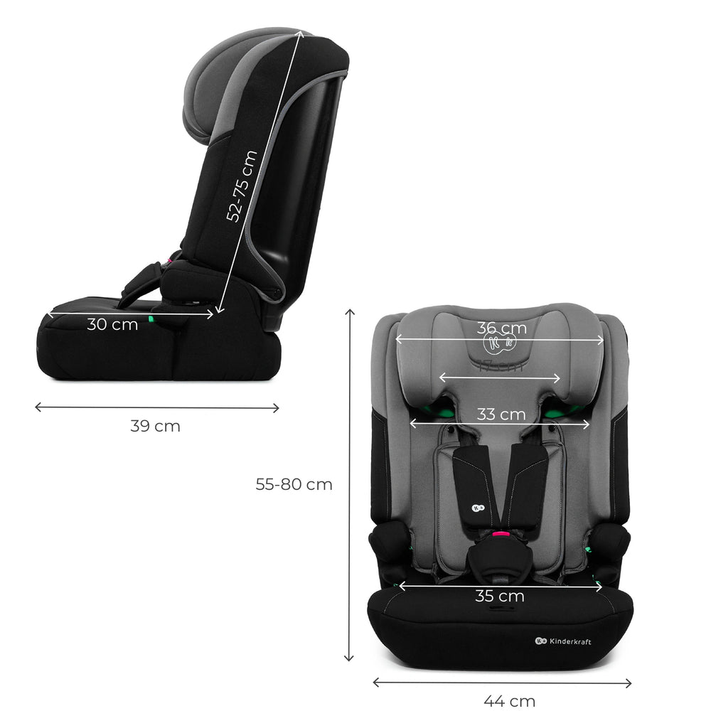 Kinderkraft - I-Comfy I-Size Travel Car Seat - Grey