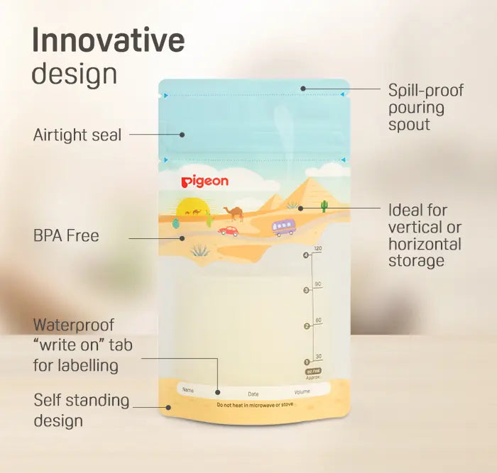 Pigeon - Breastmilk Storage Bags - 120ml - 25pcs