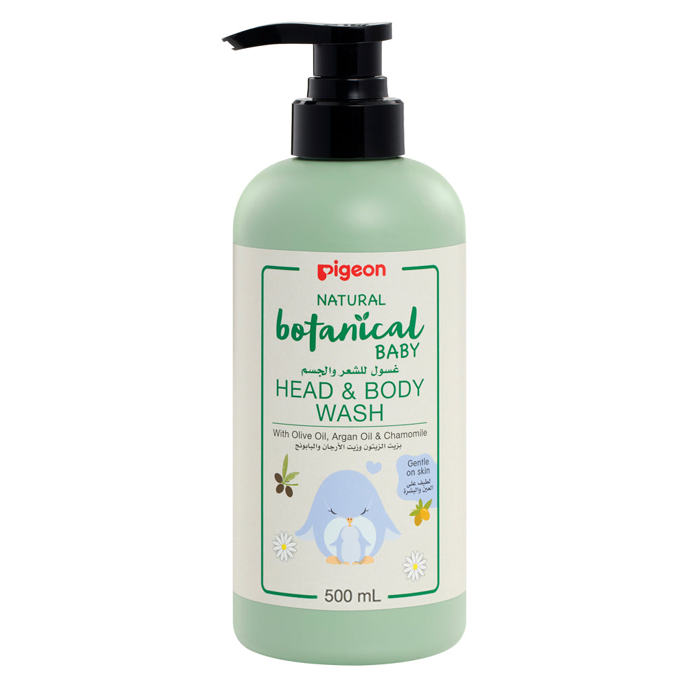 Pigeon Natural Botanical Baby Head & Body Wash – 500ml