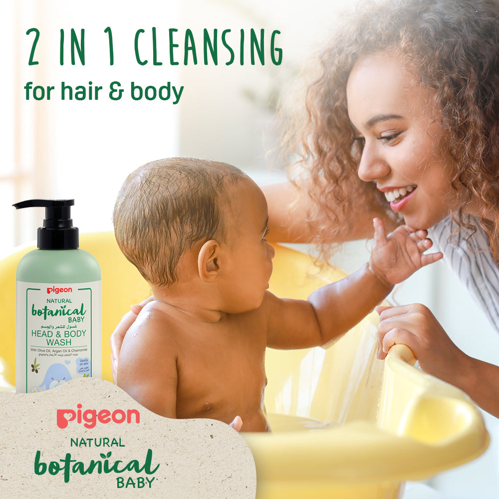 Pigeon Natural Botanical Baby Head & Body Wash – 500ml