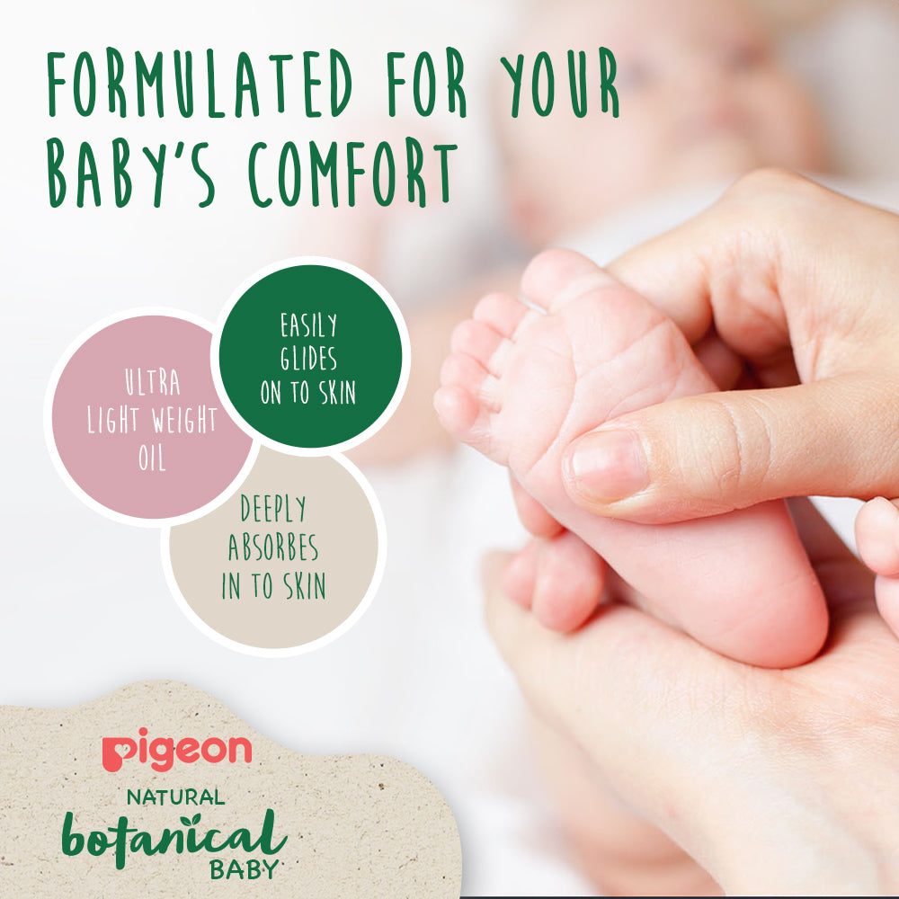Pigeon Natural Botanical Baby Massage Oil – 120ml