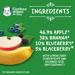 Gerber - Organic Apple Banana Blueberry & Blackberry 90g
