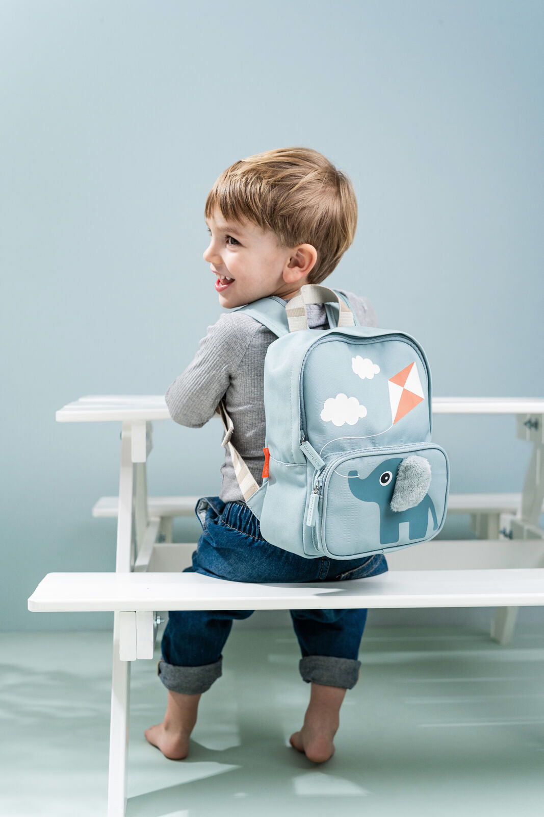 Done by Deer -Kids Canvas Backpack- Elphee Blue