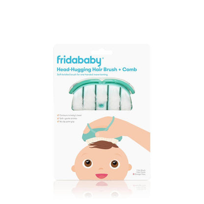 Baby Head-Hugging Hairbrush + Styling Comb Set-Fridababy