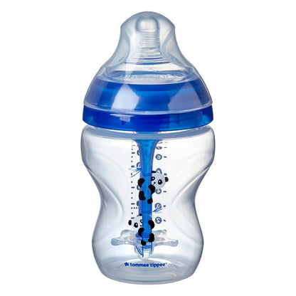 Tommee Tippee Advanced Anti-Colic Feeding Bottle, 260ml x1 - Boy