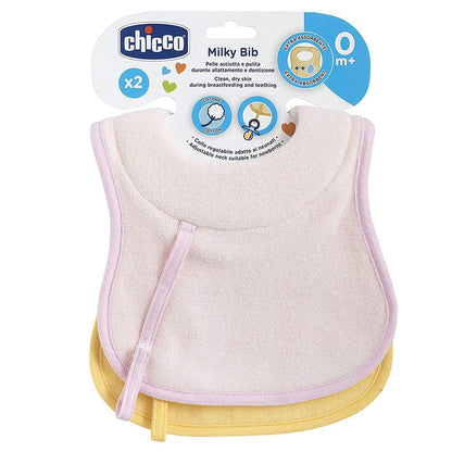 Chicco Bib Set 0m+ pink ,2 Pieces