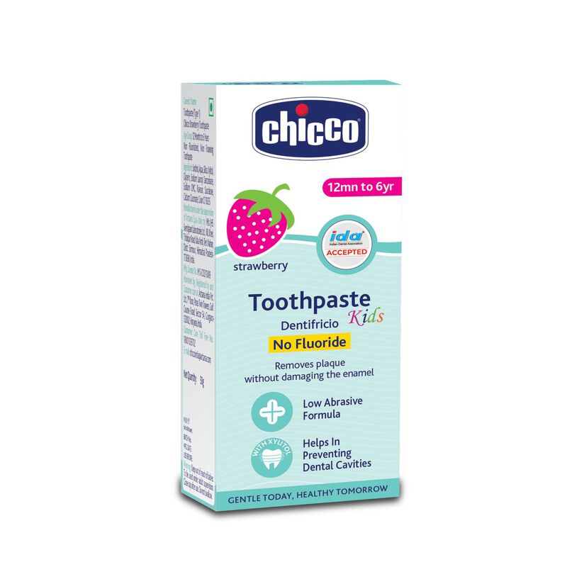 Chicco -Strawberry Toothpaste No Fluoride 50ml (1Y-6Y)