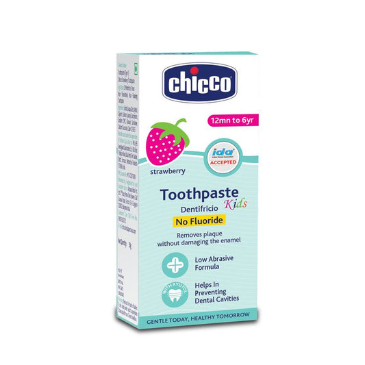 Chicco -Strawberry Toothpaste No Fluoride 50ml (1Y-6Y)
