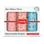Luv Lap - Muslin Swaddle Set of 3 - Dots Printed