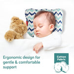 Luv Lap - Baby Memory Foam Head Pillows Teddy - Lines Blue