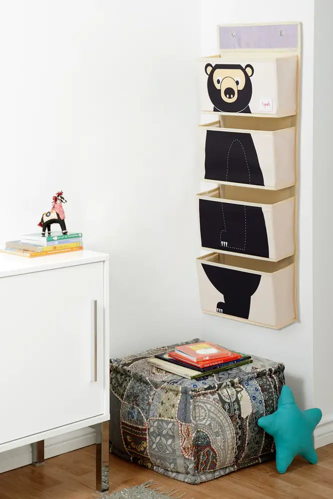 3 Sprouts - Hanging Wall Organizer - Bear