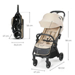 Kinderkraft - Apino Compact Auto-fold Baby Stroller - Dune Beige