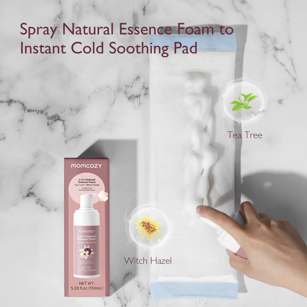 Momcozy 2-in-1 Natural Essence Foam - Tea Tree & Witch Hazel