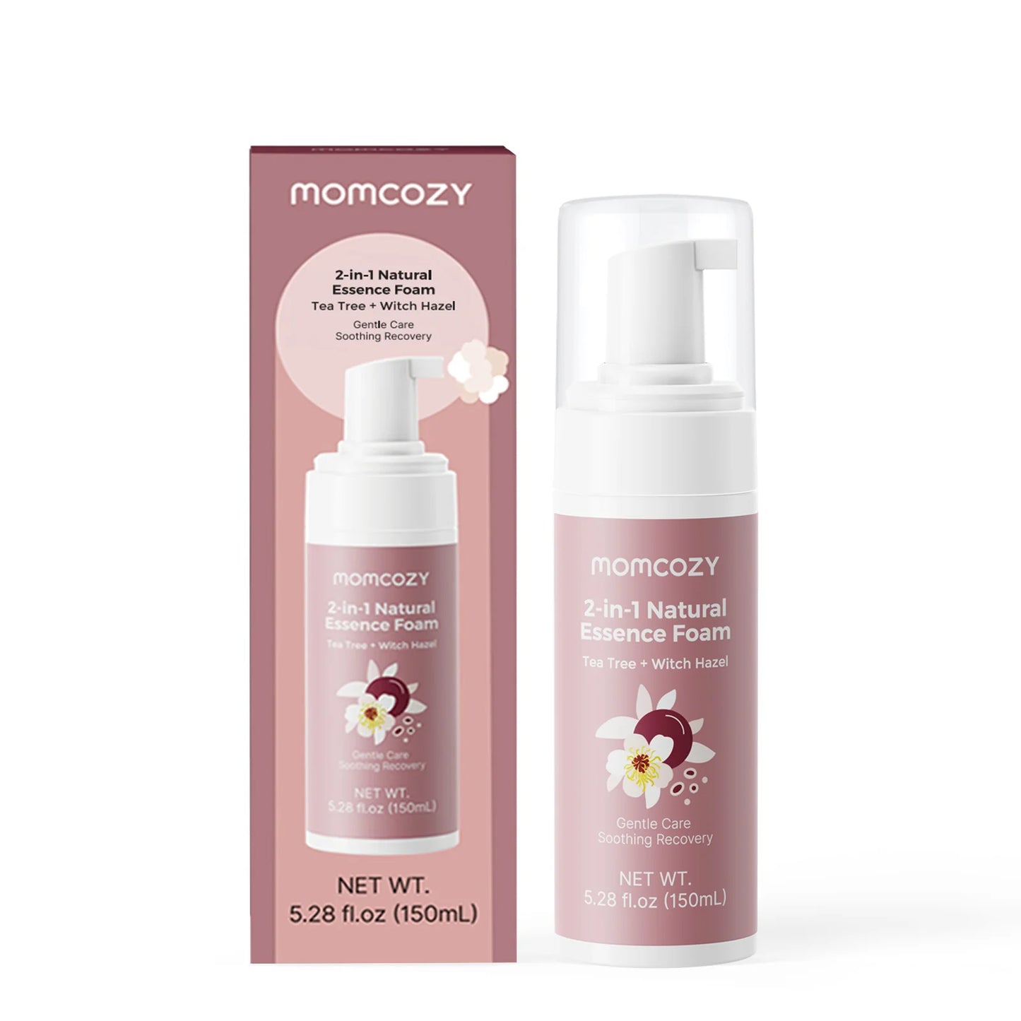 Momcozy 2-in-1 Natural Essence Foam - Tea Tree & Witch Hazel