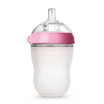 Comotomo - Natural Feel Baby Bottle 250ml - 2 Pack - Pink