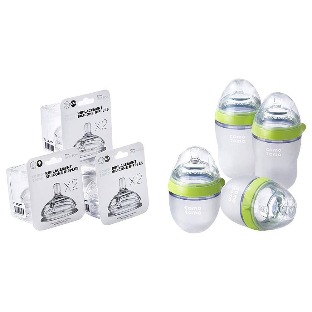 Comotomo - Baby Bottle Bundle Green