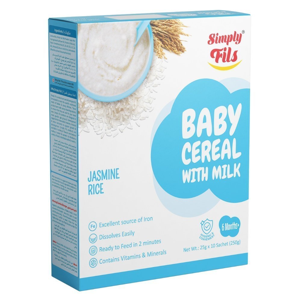 Simply Fils Baby Cereal with Milk Jasmine Rice