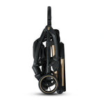 Kinderkraft APINO Black stroller compact folded view