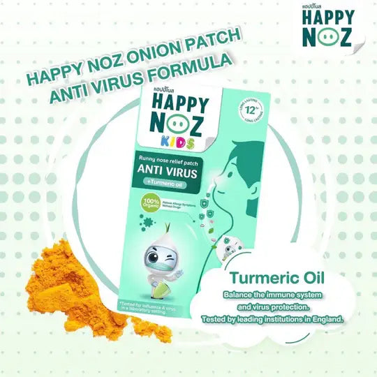 Happy Noz-Organic Onion Sticker-Anti Virus