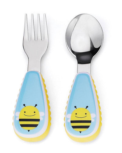 SkipHop Zootensils Fork & Spoon-Bee