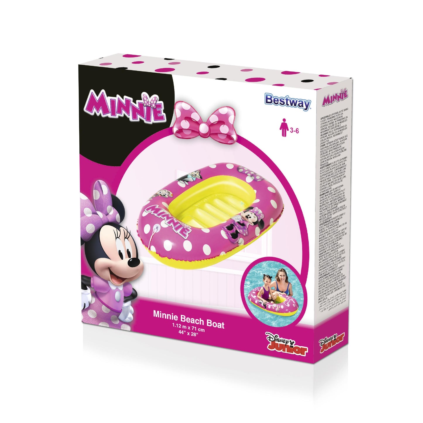 Bestway - Minnie Beach Boat 112x71cm - Inflatable Pool Float