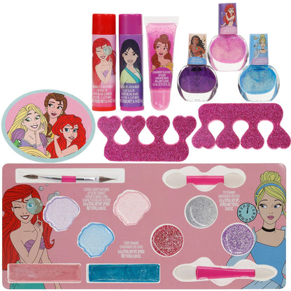 Disney Princess - Townley Girl Train Case Cosmetic Makeup Set