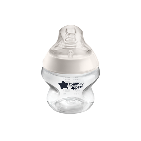 Tommee Tippee Closer to Nature Feeding Bottle, 150ml x 1  - Clear