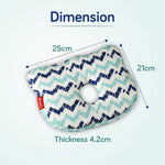 Luv Lap - Baby Memory Foam Head Pillows Teddy - Lines Blue