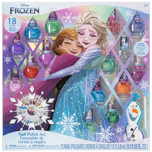 Townley - Disney Frozen Non Toxic Peel Off Nail Polish Set with Nail Accessories