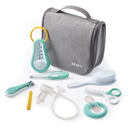 Beaba-Hanging Toiletry Pouch with 9 Accessories