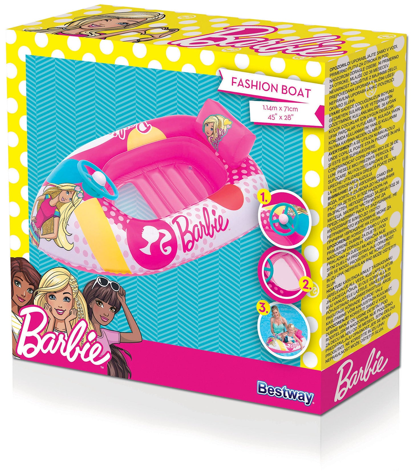 Bestway-Barbie Beach Boat Inflatable Pools