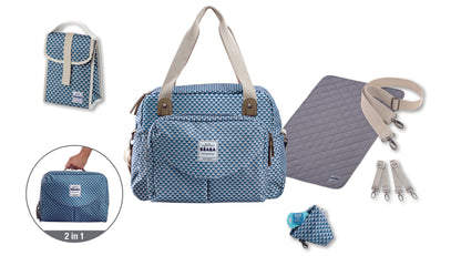 Beaba Geneva II Changing Bag Play Print Blue