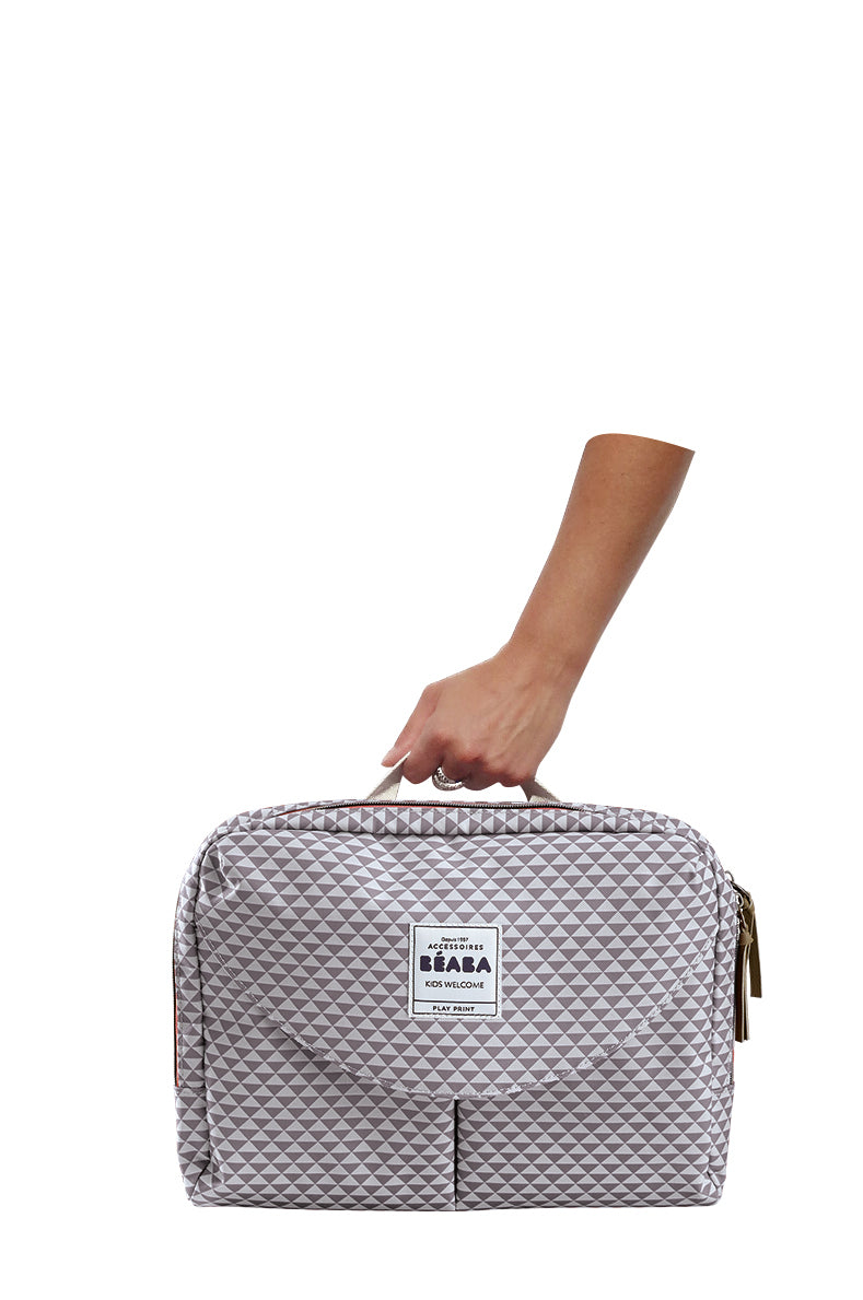 Beaba Geneva II Changing Bag Play Print Grey/Coral