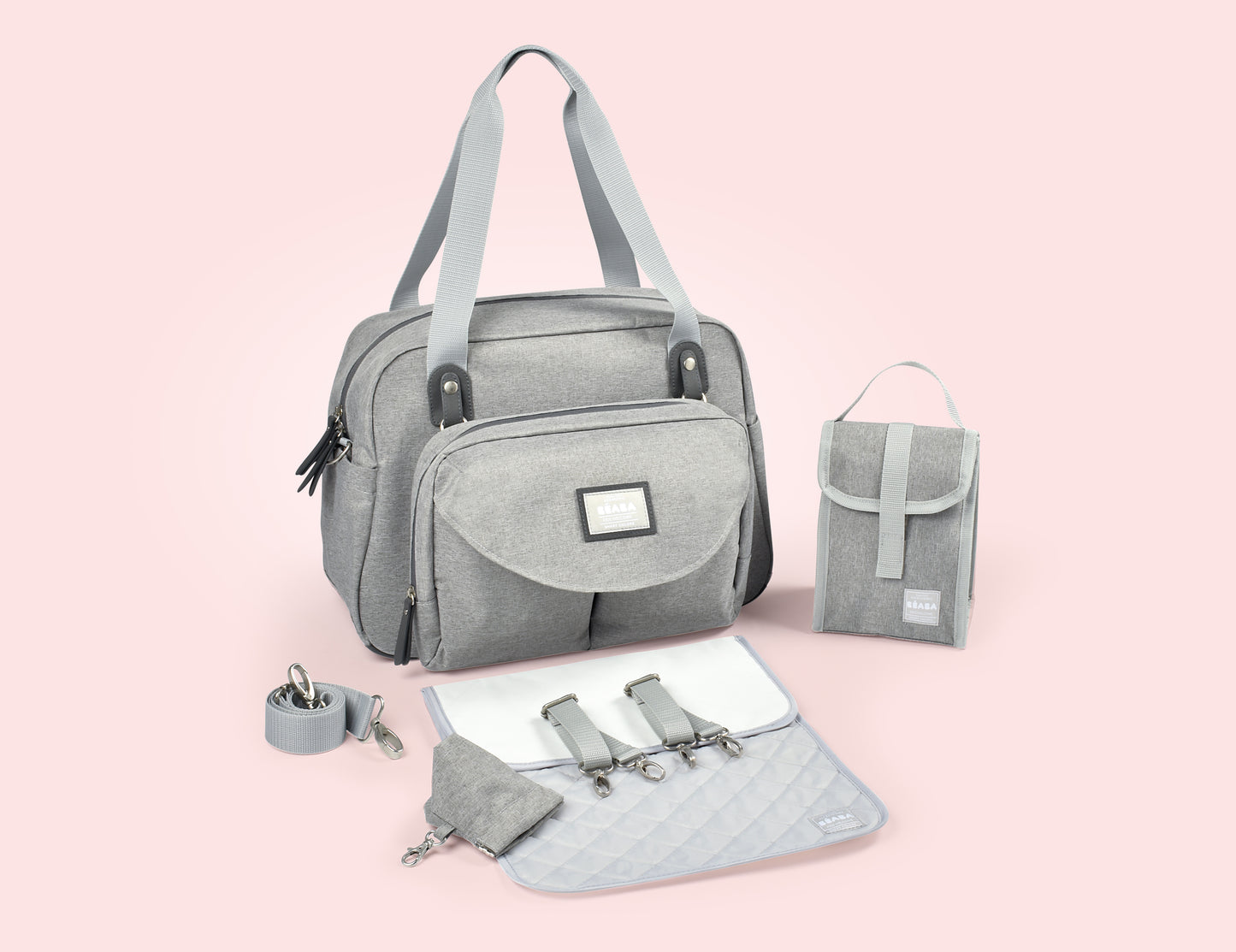 Beaba Geneva II Changing Bag Heather Grey