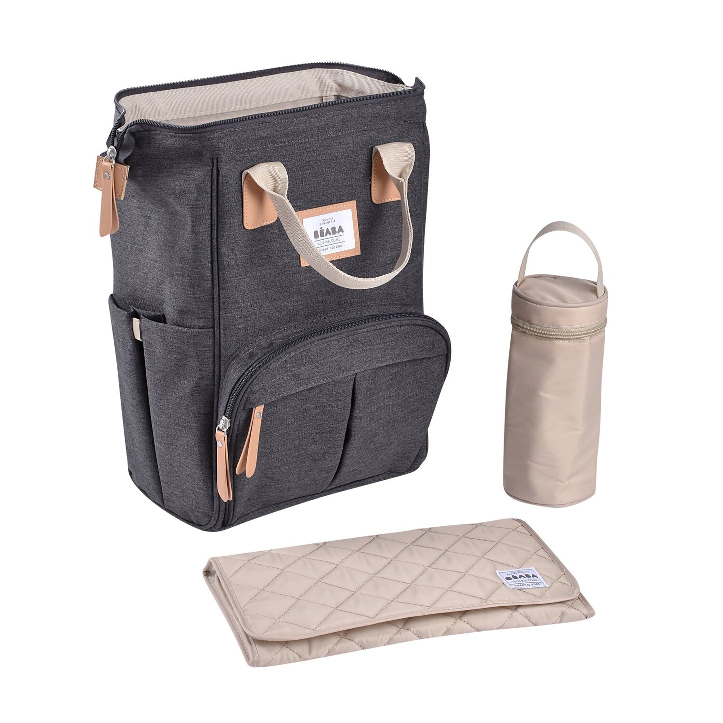 Béaba Wellington Changing Bag-Heather Grey