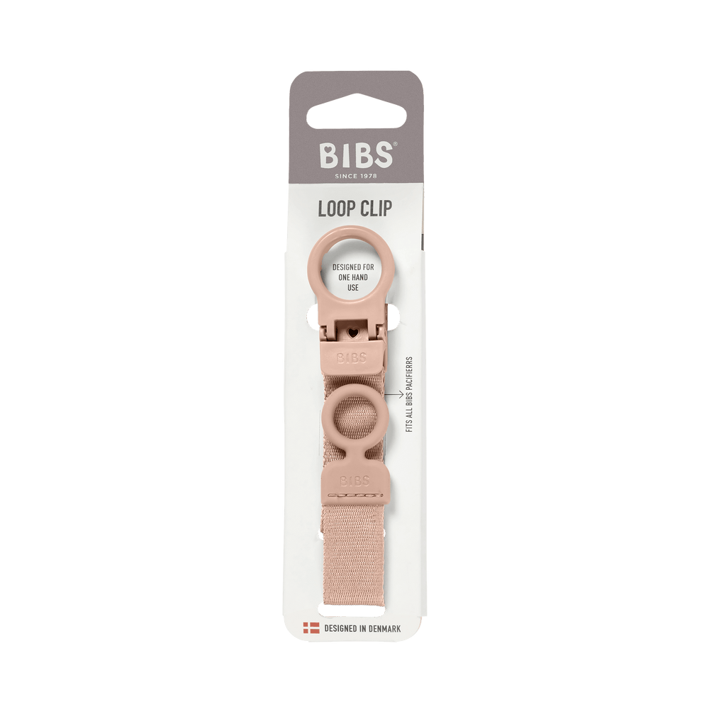 BIBS Pacifier Clip Loop- Blush