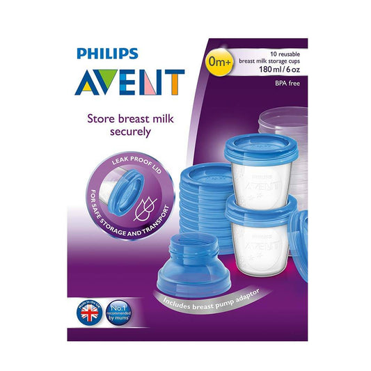 Philips Avent-Breastmilk 6-Ounce Storage Cups (Pack of 10)