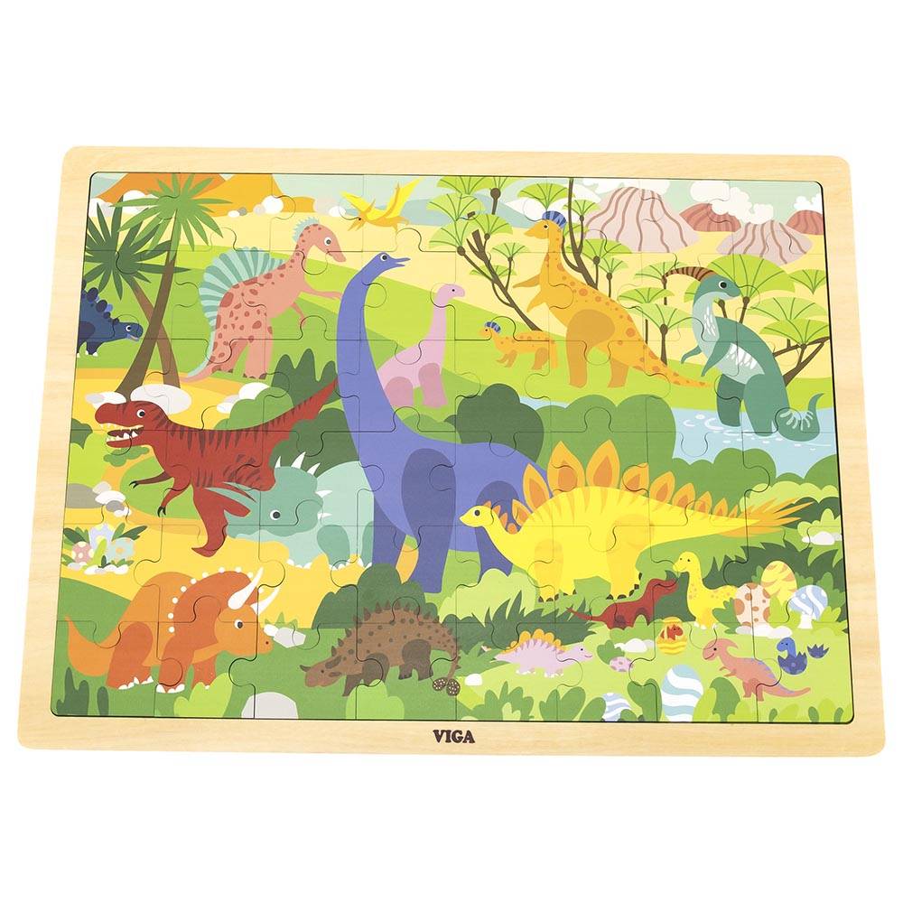 Dinosaur World Puzzle 48Pcs - Viga