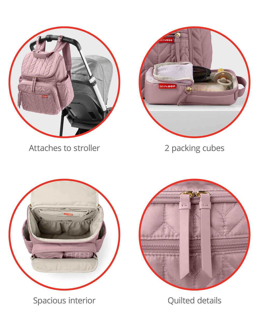 SkipHop - Main Forma Backpack -Mauve Mist