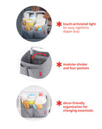 Skip Hop Light-Up Diaper Caddy - White