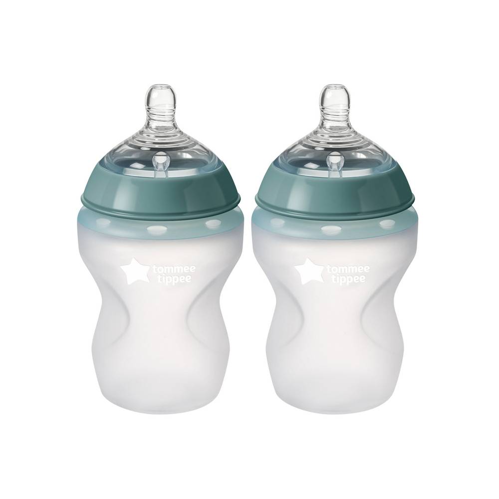 Closer to Nature Silicone Baby Bottle – 260 ml – 2 Pack