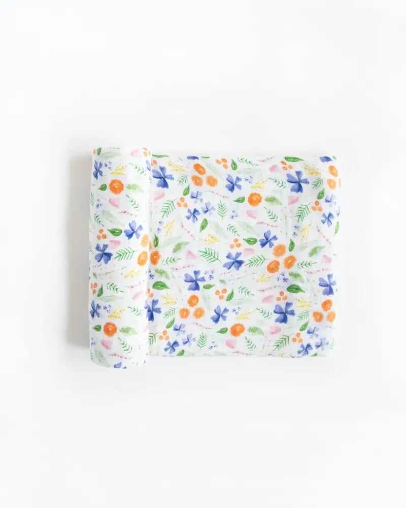 Little Unicorn - Cotton Muslin Swaddle - Mountain Bloom