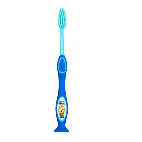 Chicco Milk Teeth Toothbrush 3yrs-6yrs,Blue