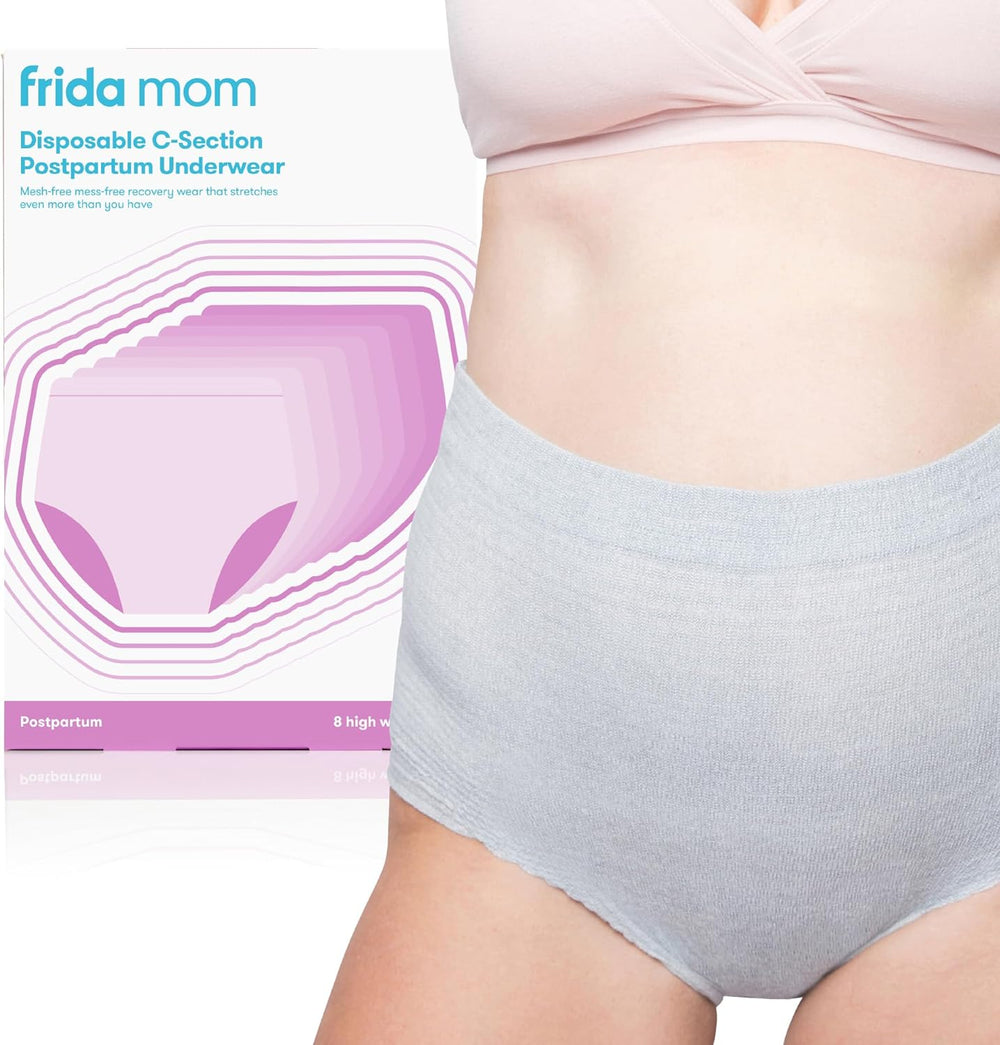 Frida Mom High-Waist Disposable Postpartum Underwear - C-Section Recovery (8 Pack)