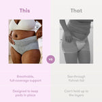 Frida Mom High-Waist Disposable Postpartum Underwear - C-Section Recovery (8 Pack)