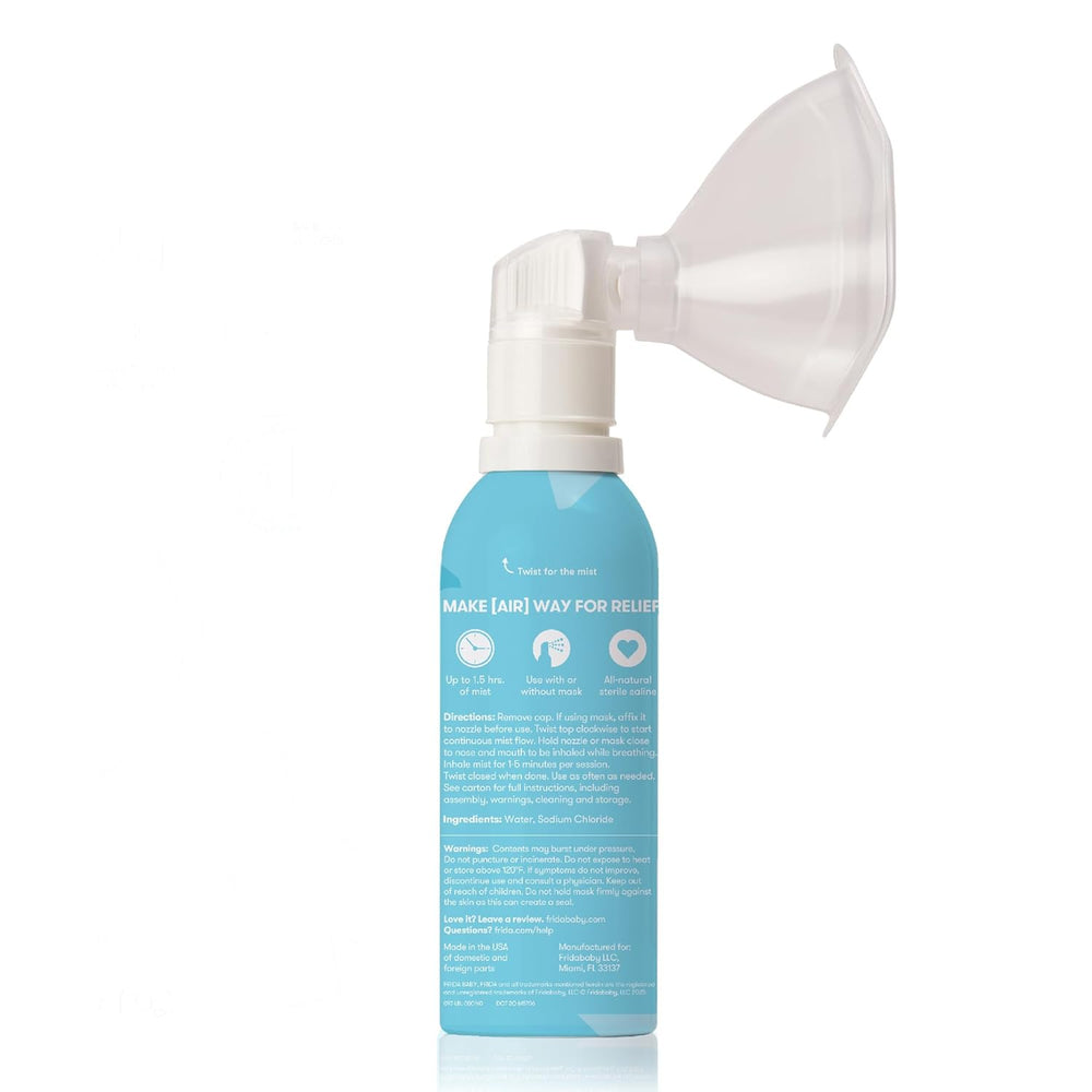 Frida Baby Saline Mist Inhaler - Natural Nasal Congestion Relief for Babies