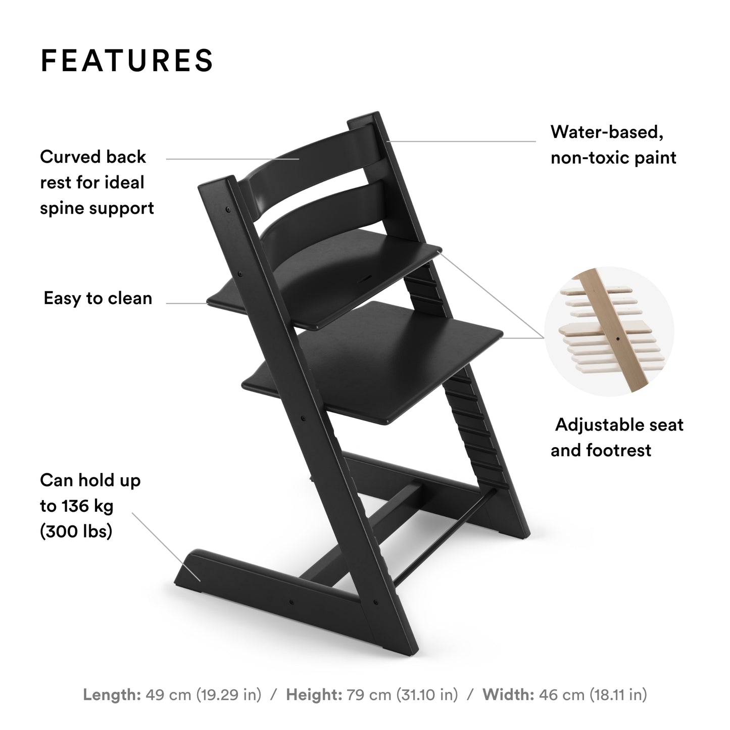 Stokke Tripp Trapp Chair Black