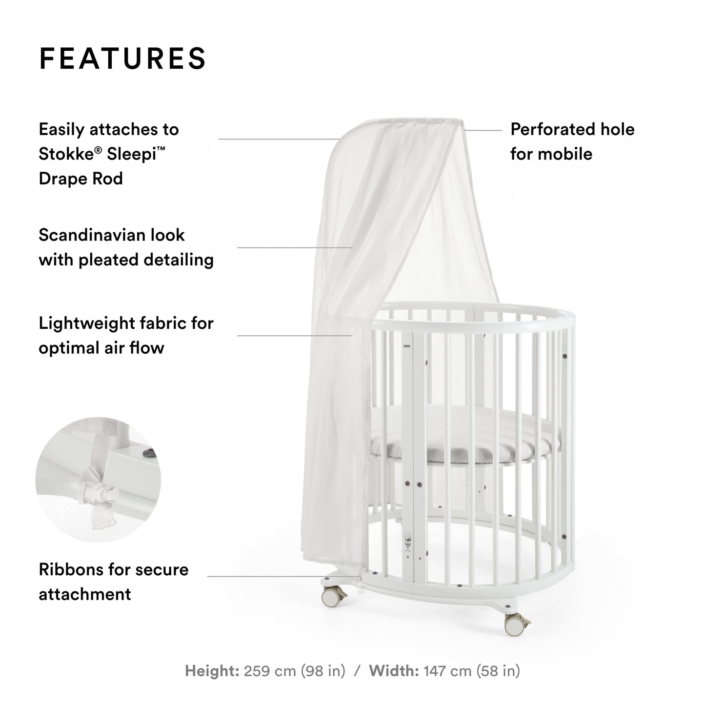 Stokke Sleepi Canopy White