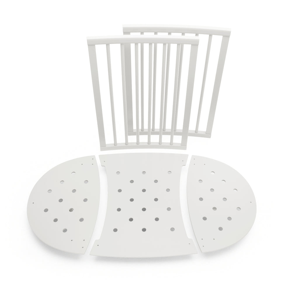 Sleepi Mini White + Extension + Mini Mattress + Bed Mattress Bundle